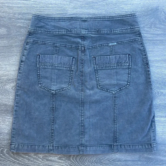 Prana Merrigan Corduroy Mini Skirt, grey - Picture 8 of 8